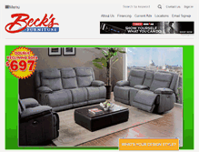 Tablet Screenshot of becksfurniture.com